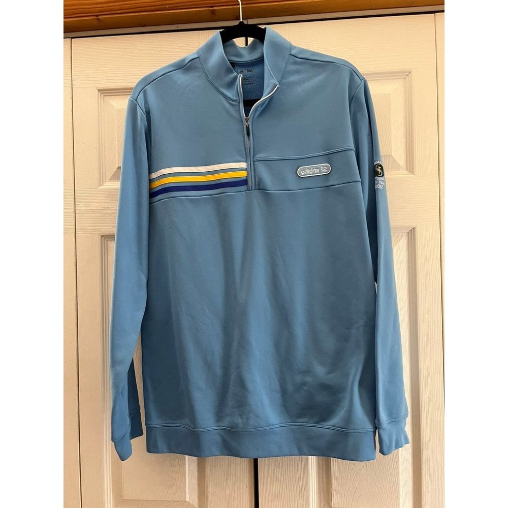 Adidas Golf 1/4 Zip Sweatshirt Light Blue Men’s L